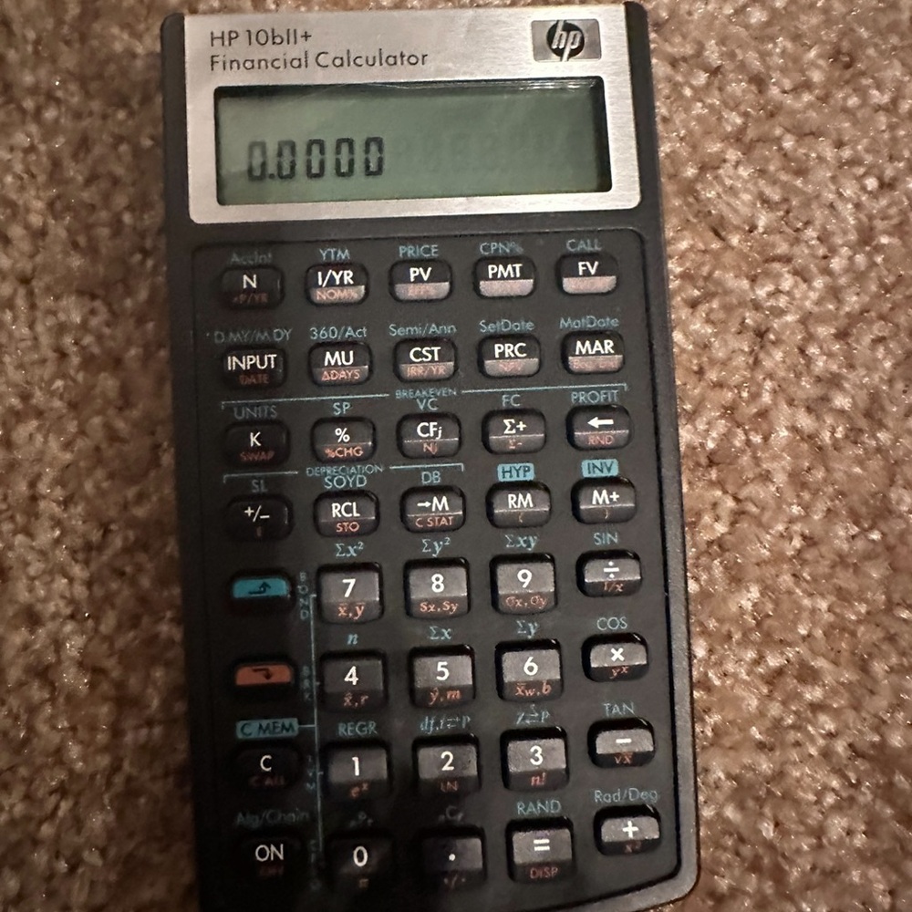 HP 10bII+ Financial Calculator